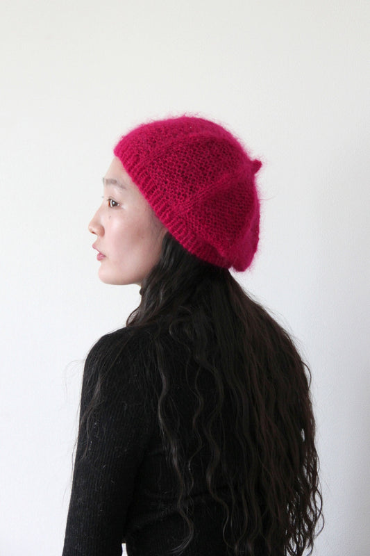 野呂英作 モヘヤーヤ ベレー帽 編図付キット(NK-533)