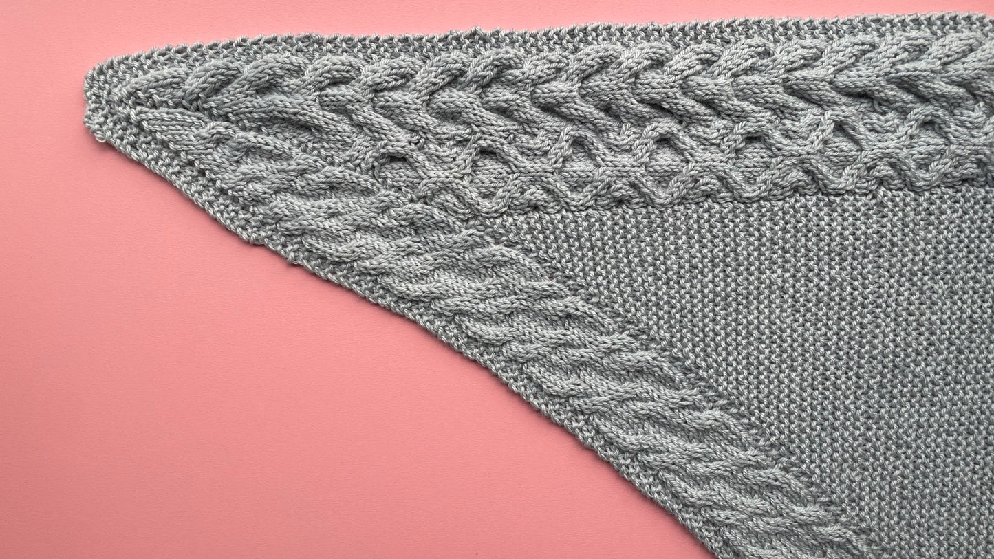 Sheepl original 【Silver Vine Shawl】パターン