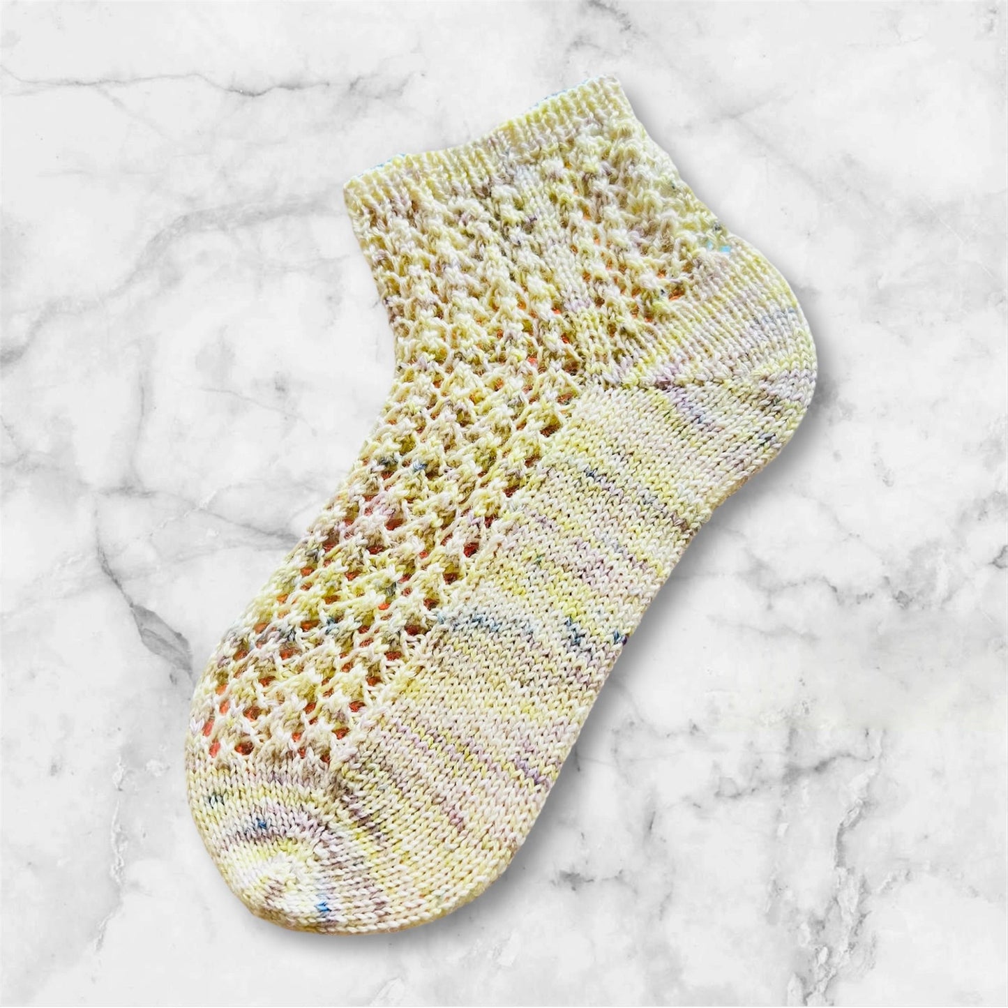 【Summer openwork socks】パターン(染め日和)