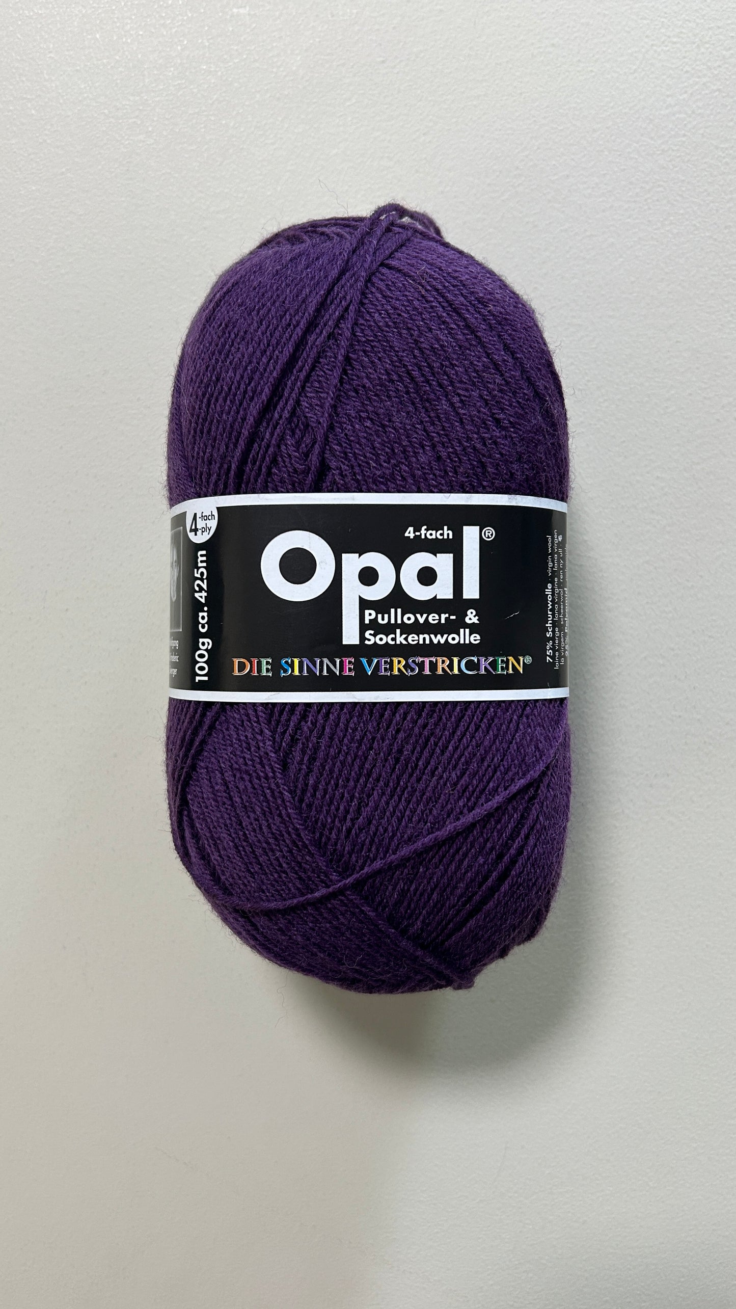 Opal毛糸　単色（４本撚）100g