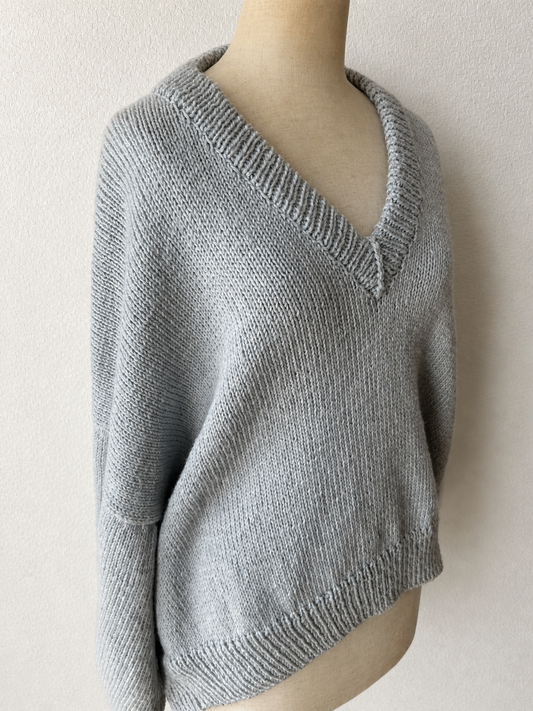 【キット】Sheepl original「トップダウンVネックセーター」キット