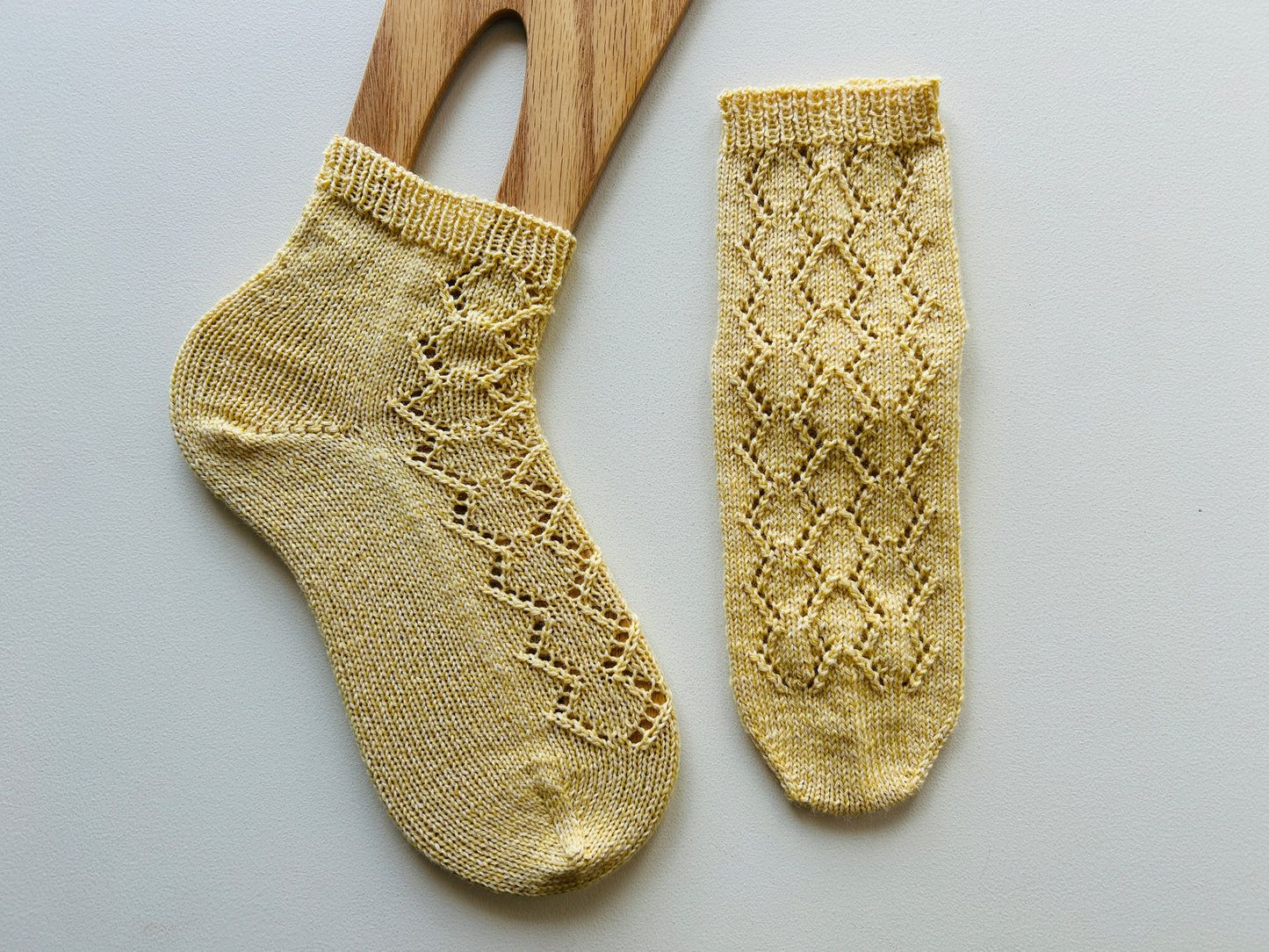 Sheepl original【Diamond Mesh Socks】ダウンロードパターン（英文パターン）