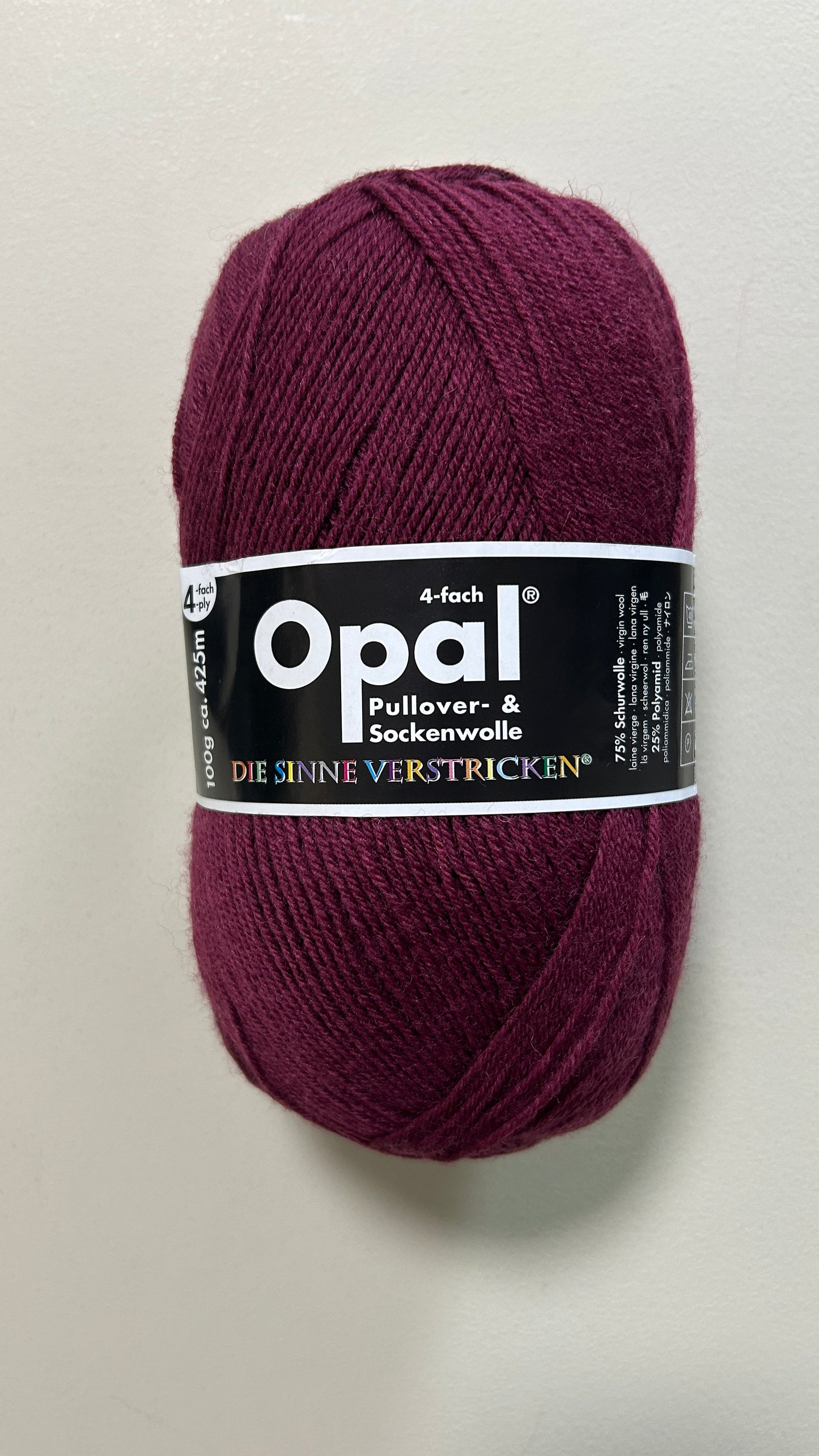 Opal毛糸　単色（４本撚）100g