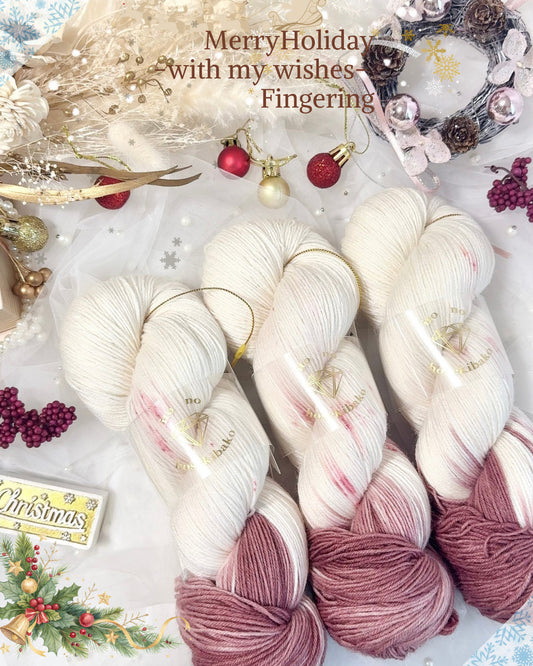 【ウール中細】Merry Holiday-with my wishes-　100g（糸の宝石箱）