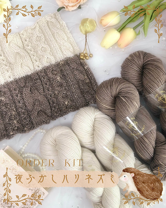 【DK】夜ふかしハリネズミセット　100g（糸の宝石箱）